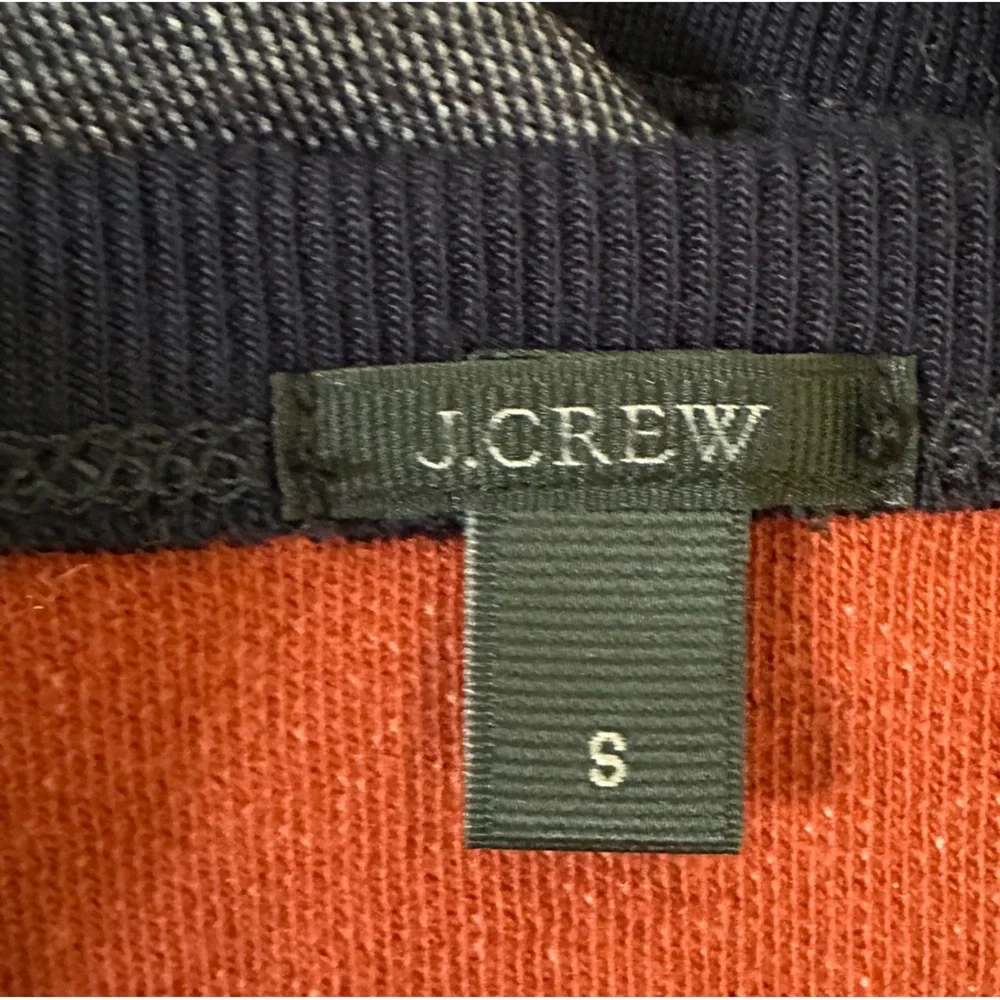 J Crew Black Label Blue Crush Velvet Beads Silver Tinsel Fringe Pullover Top S/M - Picture 13 of 15